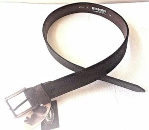 Men's Genuine Black/Brown Bison leather belt1 Amish crafted made in the USA - Picture 1 of 6