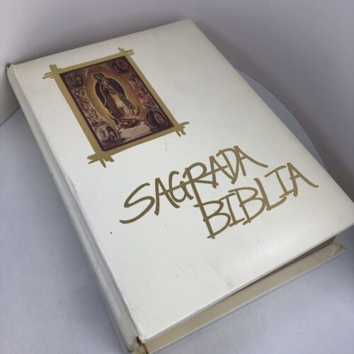 Heilige lateinamerikanische Bibel 1991 Ausgabe Nuestra Señora De Guadeloupe Gilded