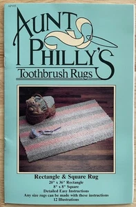 Aunt Philly's: Rectangle & Square Toothbrush Rug Pattern By Phyllis Sychla - Picture 1 of 2