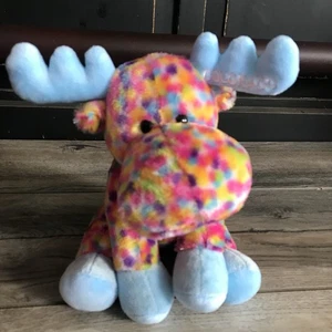 Colorado Moose 9” Plush Stuffed Animal Lovey Colorful - Picture 1 of 6