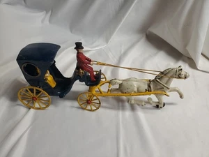 Antike Kenton Gusseisen "Cabriolet" Kutsche Pferdegezogen Hanson Cab Ende 19. Jh. - Bild 1 von 16