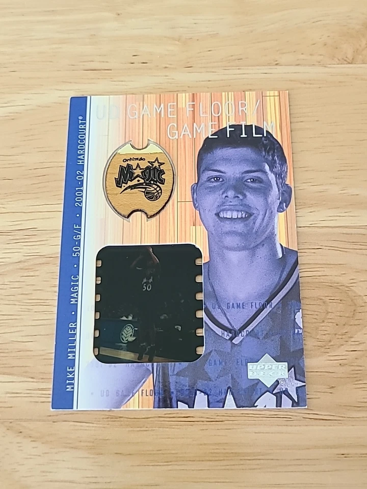 2001-02 Upper Deck Hardcourt UD Game Floor Game Film Mike Miller #MM-F $$$ - Image 1 of 2