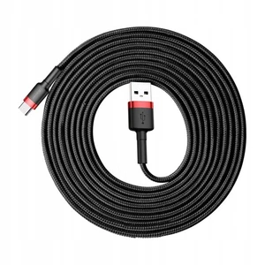 Baseus USB-C to USB Type-C 2A 3m long red cable CATKLF-U91 - Picture 1 of 6