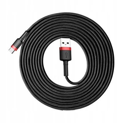 Baseus USB-C to USB Type-C 2A 3m long red cable CATKLF-U91 - Image 1 of 4