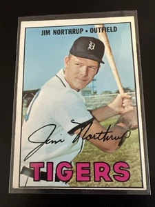 Vintage 1967 Topps Jim Northrup Baseball Card #408 Free Shipping - Picture 1 of 2