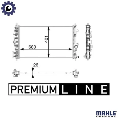 RADIATOR ENGINE COOLING CR 927 000P FOR VAUXHALL INSIGNIA/Mk OPEL 4cyl 2.0L 4cyl - Image 1 of 4