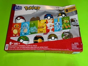 Mega Construx Bloks Pokémon Beginner Trainer Team 7 Pack Pokeball Lot New (Read) - Picture 1 of 22