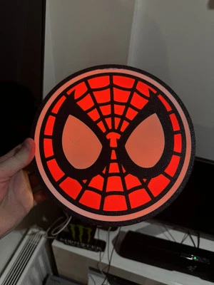 Lámpara LED de Pared Decorativa Hombre Araña Luz 3D Habitación Infantil Luz de Pared 25cm x 25cm - Imagen 1 de 4