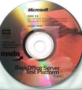 Microsoft SQL Server 2000 Enterprise / Developer Full Version w/ License - Picture 1 of 1