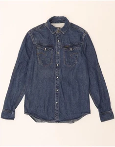 G-STAR Mens Denim Shirt Medium Navy Blue Cotton DQ78 - Picture 1 of 3