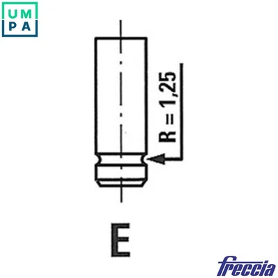 4x EXHAUST VALVE R4547/RCR FOR 15D/DT 1.5L 17D/XD X17D 1.7L 4cyl - Image 1 of 4