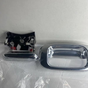 Manija y bisel cromados de la puerta trasera para Chevy Silverado GMC Sierra 99-07 - Imagen 1 de 12