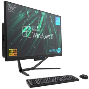 AIO ALL IN ONE i5 24" 8GB 240GB HD WIN11 PRO PC FESTNETZ COMPUTER DESKTOP BÜRO - Bild 1 von 12