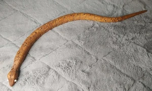 Vintage 28" Wood Articulated Snake Puzzle - Picture 1 of 15