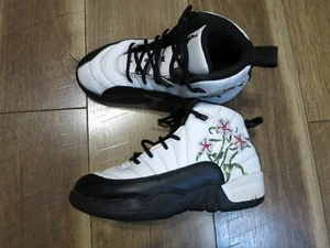 Nike DR6954-100 Kids Girl Jordan Retro GS Floral Sneakers Shoes Sz 13.5 EU 31.5 - Picture 1 of 15