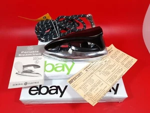 Vintage GE General Electric Portable Steam Iron F37 In Box Tested Works - Picture 1 of 10