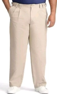 Izod Performance Plus Stretch Non-Iron Wicking Pants Men's 52x30 Big & Tall NWT - Picture 1 of 11