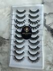 Eyelashes Curled Mixed -10Pairs Russian Style Strip Lashes D Curl Mink False