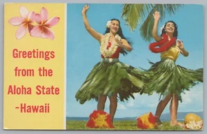 Greeting Card From The Aloha State, Hawaii, USA, Vintage Post Card. - Picture 1 of 2