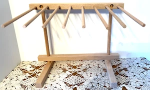 Fante's Pasta Drying Rack Made In Italy Beechwood With Box and Noodle Recipe - Picture 1 of 3