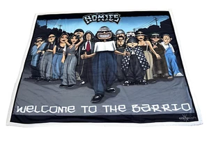 HOMIES - Sherpa WELCOME TO THE BARRIO - 50" x 60" Throw Blanket - Picture 1 of 1