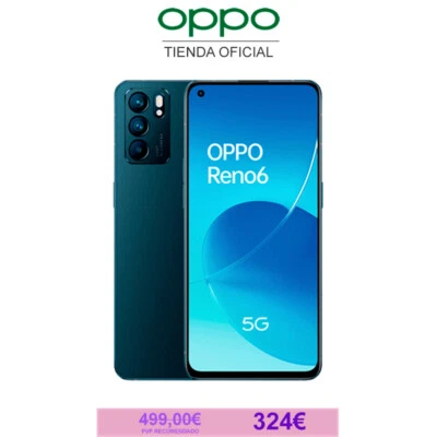 OPPO Reno 6 5G Versión Global Smartphone NFC 6.4" FHD+ 64MP 65W SuperVOOC 2.0 - Imagen 1 de 4