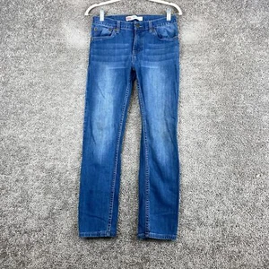 Levi's 510 Skinny Jeans Youth Boys 16 Reg W28 L28 Blue Faded Denim Medium Wash - Picture 1 of 12