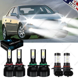 For Cadillac CTS 2003 2004 2005 2006 2007 LED Headlight + Fog Lights Bulbs White - Picture 1 of 12