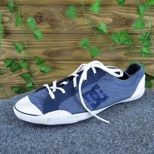 DC Shoes Donna Chelsea Zero Low SE Sneaker Blu Tessuto 10 Medium Usate Delicatamente - Foto 1 di 7