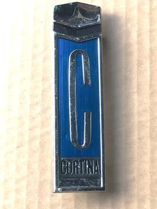 FORD CORTINA MK2 C-CORTINA GRILLE BADGE SECOND-HAND GENUINE - Picture 1 of 5