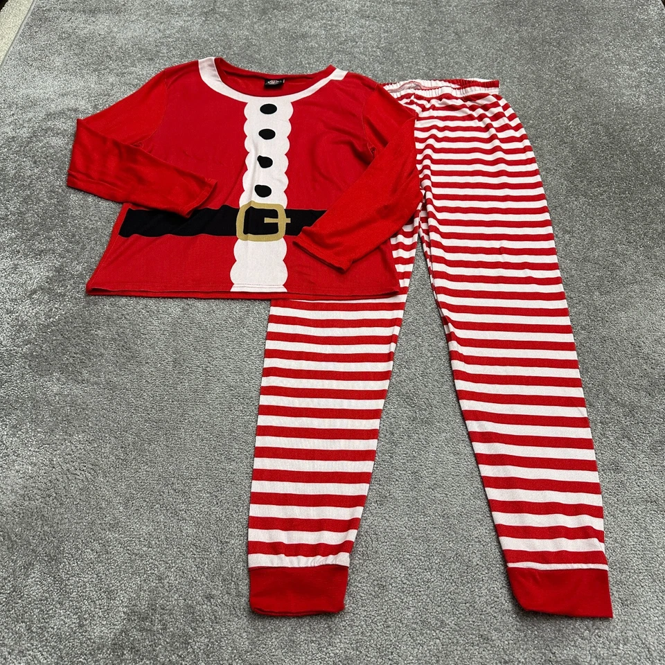 Conjunto de Pijama Pj's & Presents Natal Férias Meninos Extra Grande Vermelho Branco Papai Noel Top Pants - Imagem 1 de 4
