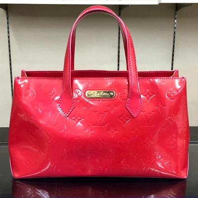 Auténtico Bolso de Mano Louis Vuitton Wilshire PM Monograma Vernis Rose Pop M93643 MI4088 Foto 1 de 4