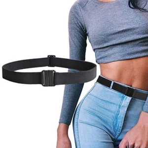Buckle-free Elastic Womens Comfortable Invisible Belt for Jeans No Bulge Hassle - Picture 1 of 12