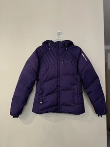 Salomon puffer ski winter jacket down purple women’s - Picture 1 of 12