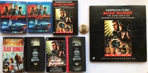 Blade Runner Director's Cut Laserdisc & DVD, 1982 VHS Red Tab, Blu-Ray 2049 - Picture 1 of 24