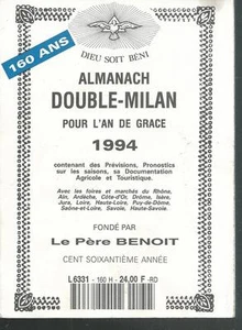 Almanach Double-Milan pour l'An de grace 1994.Le pere BENOIT. M009 - Imagen 1 de 1