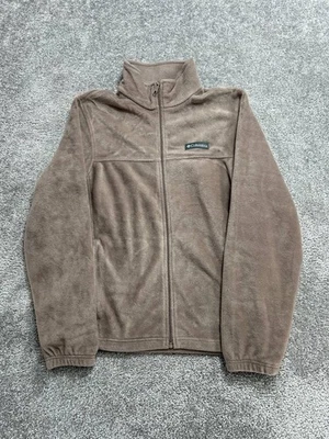 Chaqueta polar Columbia Steens Mountain para hombre mediana marrón cálida invierno cremallera completa Foto 1 de 4