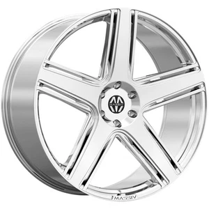 Massiv 926 Classico 22x9 5x120 +40mm Chrome Wheel Rim 22" Inch - Picture 1 of 7