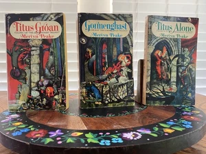 The Gormenghast Trilogy Mervyn Peake Vintage Paperback Ballantine 1974 - Picture 1 of 22