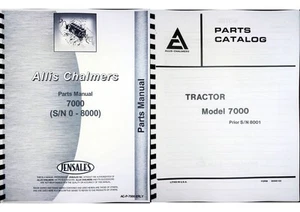 Catálogo manual de piezas de tractor Allis Chalmers 7000 SN# 0-8000 - Imagen 1 de 12