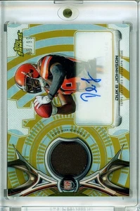 2015 Topps Finest Rookie Gold /99 RPA Duke Johnson Browns RB NM+ Auto Relic - Bild 1 von 2