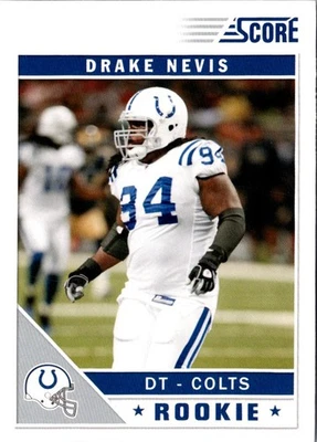 2011 Score Drake Nevis #332 Indianapolis Colts Football Card - Image 1 of 2