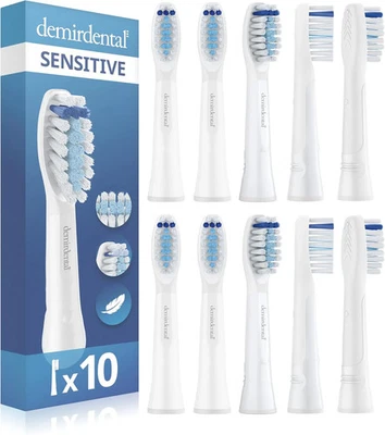 Lot of 10 Demirdental Sensitive Brush Heads for Oral-B Pulsonic  - Image 1 of 4