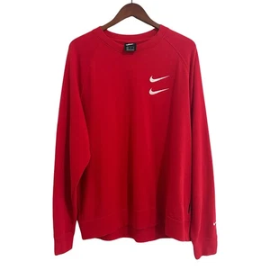 Nike Double Swoosh Crewneck Pullover Sweatshirt Sz XL - Picture 1 of 7