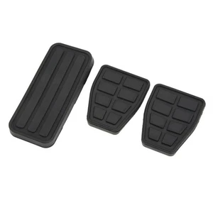 Car Rubber Pedal Pad Set 3 Pieces for Brake and Clutch Universal Fit - Picture 1 of 22