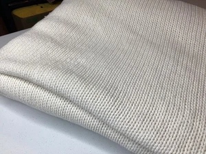 Threshold Sweater Knit Throw Bed Blanket 92x90 Year-Round, White, Full/Queen - Picture 1 of 14