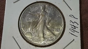 Lot 3 VIERTEL - P - 90% SILBER - 1934, 1936, 1947 + 1943 P AU WALKING HALF ! - Bild 1 von 5