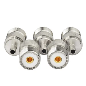 5-pack UHF SO-239 Female Crimp Solder RG58 LMR-195 RG400 RG142 Cable Connector - Imagen 1 de 4