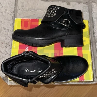 Mint BareTraps Hartman Fold Down Faux Leather Studded Zip Buckle Boots 8 M - Image 1 of 4