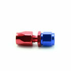 2Pcs An6 0° 45° 90° 180° Swivel Hose End Fitting Adapter Red Blue Universal